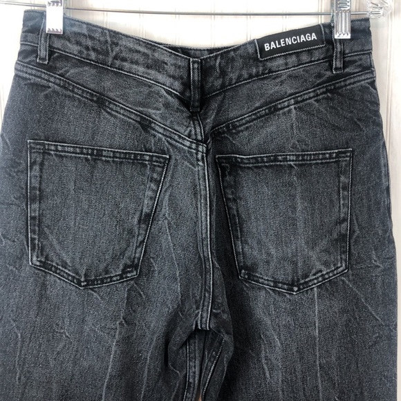 BALENCIAGA V BACK  HIGH RISE STRAIGHT SLIM LEG - Picture 8 of 13